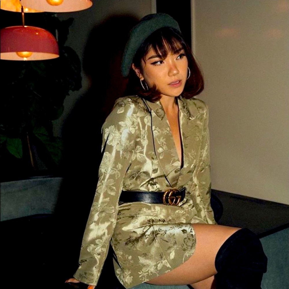 Eggie Olivia Satin Blazer